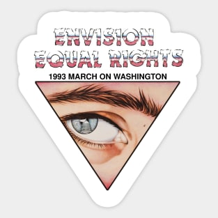 Envision Equal Rights 1993 March Gay LGBT Retro Vintage Sticker